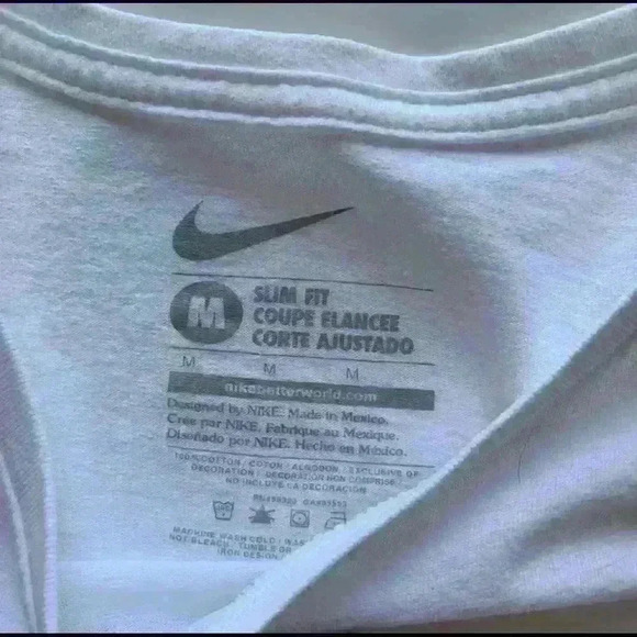 3 for $30 NIKE • Slim Fit White T-shirt Sz M/P - Picture 3 of 4